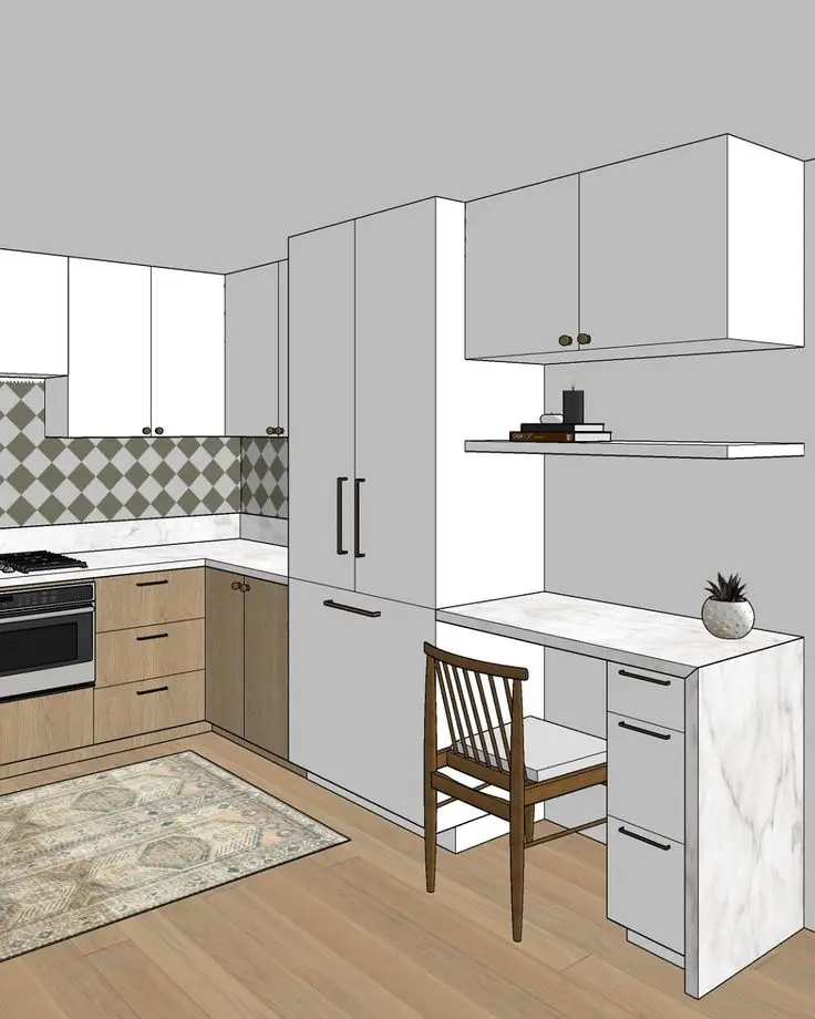 Cozinha, print do modelo 3D